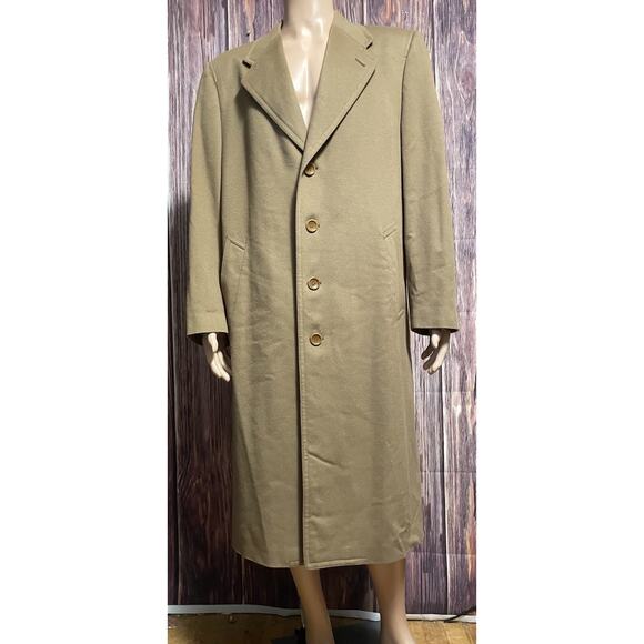 Canali Proposta Men's Lana Cashmere Wool Overcoat Camel Size 48R - Picture 1 of 14